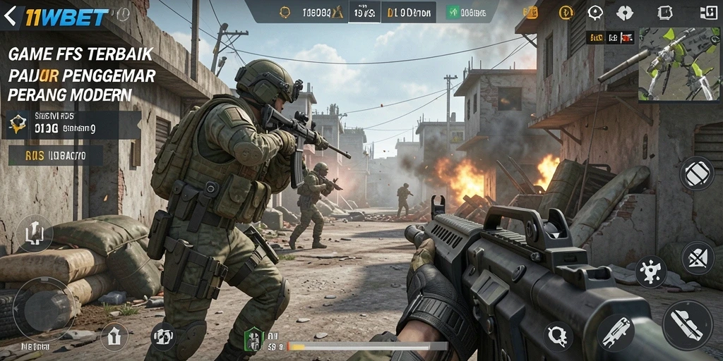 Tampilan gameplay <strong>11WBET</strong> yang mendebarkan dengan aksi intens.