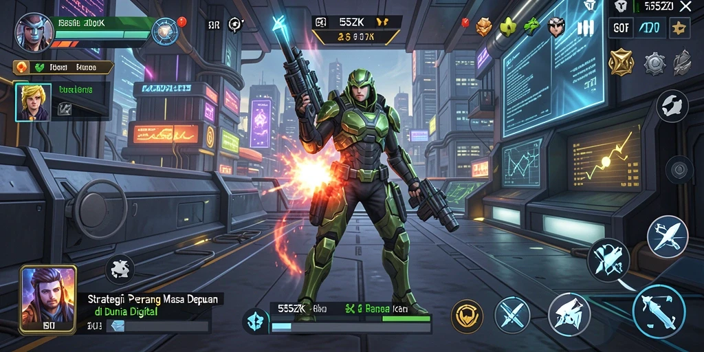 Tampilan gameplay menarik di 555ZK dengan strategi yang mendalam.