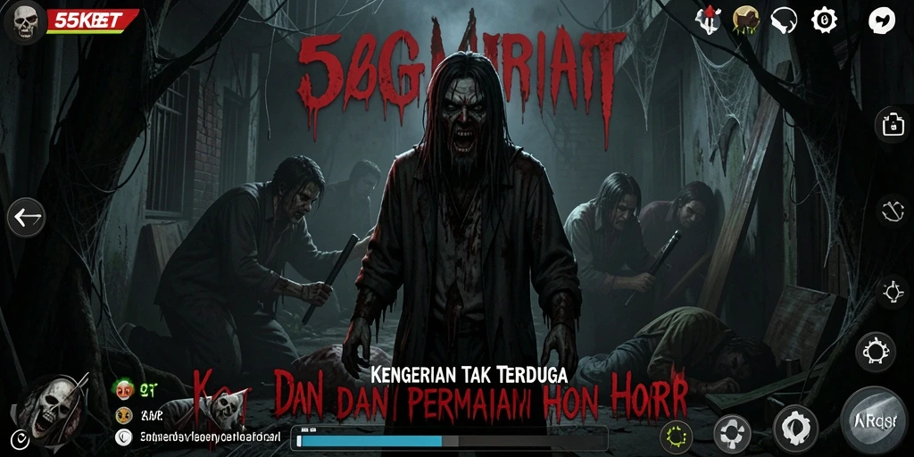 Gameplay menegangkan dan atmosfer horor dalam 55KBET.