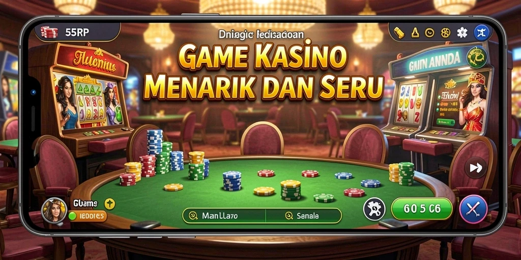 Gameplay seru dari 55RP yang menampilkan berbagai permainan Kasino.