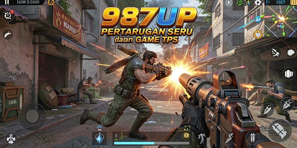 Tampilan gameplay seru di 987UP dengan aksi penuh adrenalin.