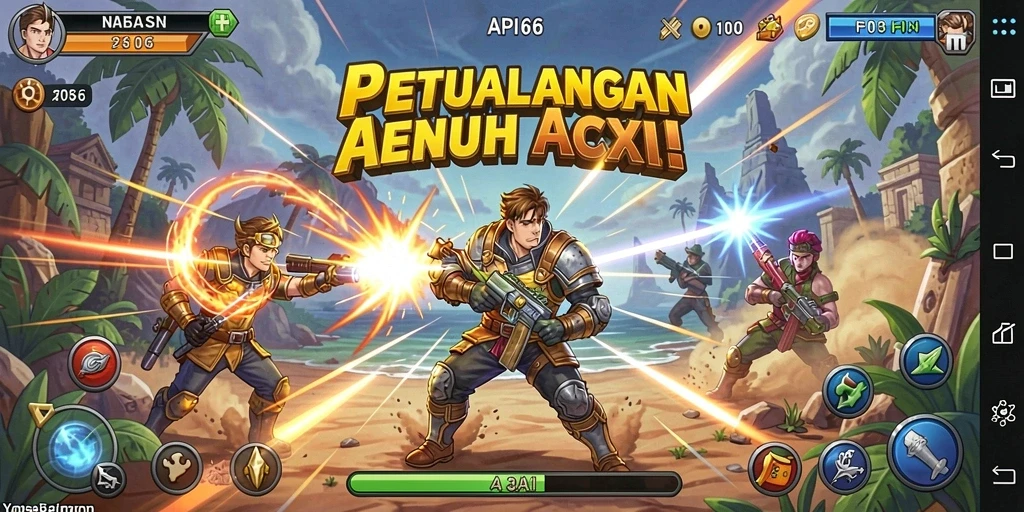 Tangkap momen seru gameplay utama API66 yang penuh aksi.