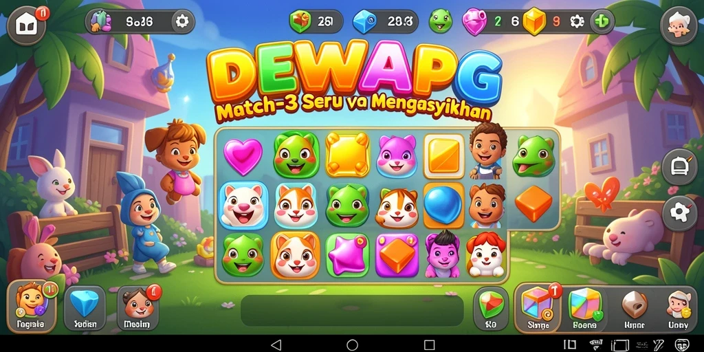 Tampilan gameplay DEWAPG yang seru dan penuh warna.