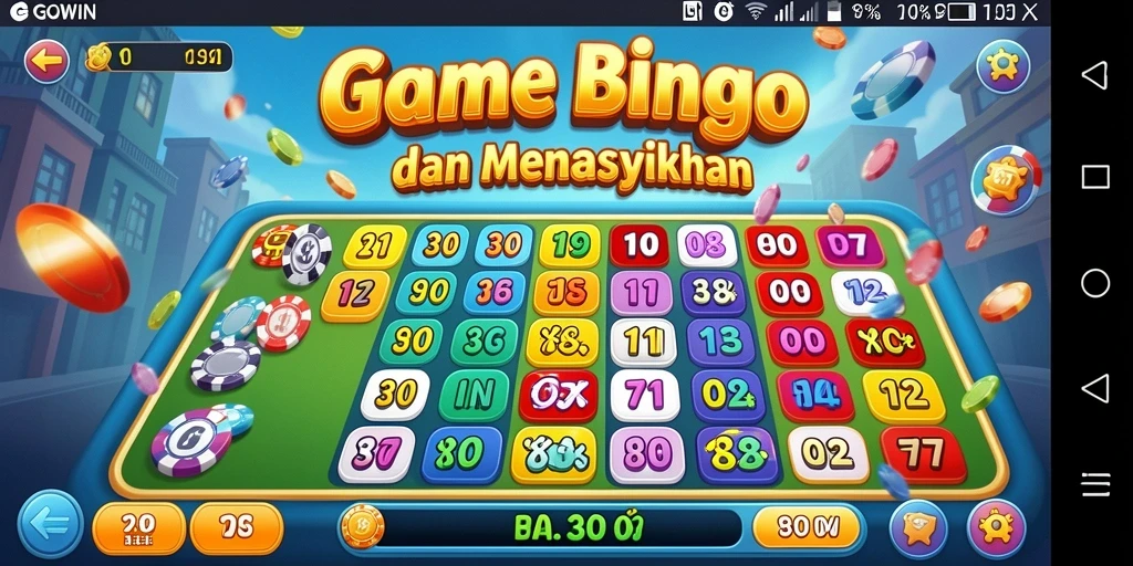 Tampilan gameplay seru di aplikasi bingo GOWIN.