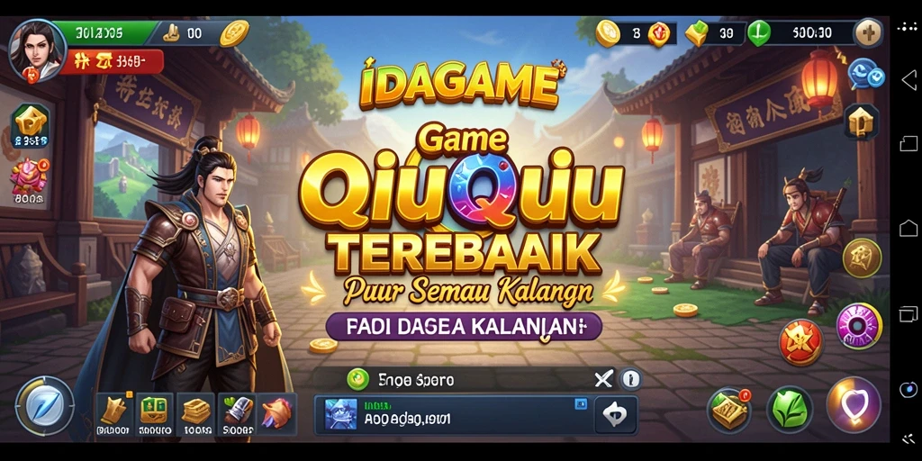 Tampilan gameplay QiuQiu yang seru di IDAGAME.
