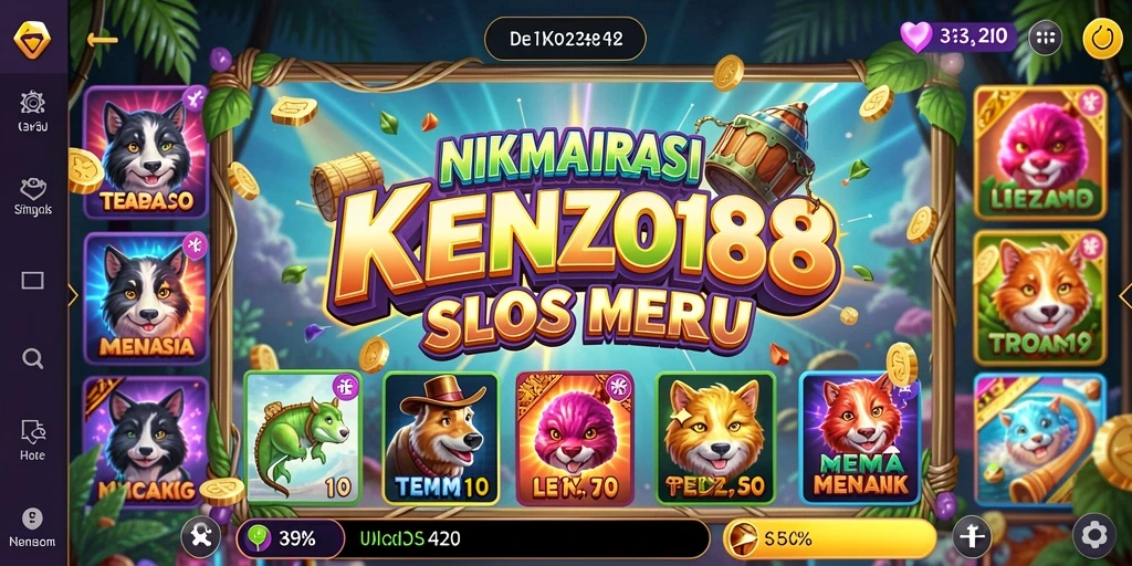 Tampilan gameplay Slot KENZO188 yang menegangkan dan menarik.
