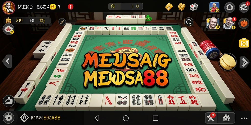 Tampilan gameplay Mahjong yang menarik dari MEDUSA88.