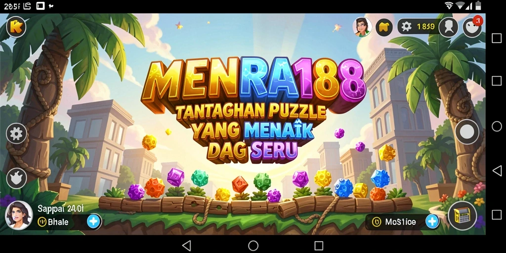 Tampilan gameplay menarik dari MENARA188 yang menampilkan level Puzzle.