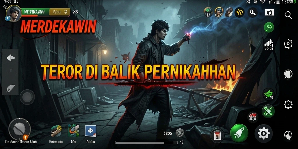 Tampilan gameplay seram dalam <strong>MERDEKAWIN</strong> dengan momen-momen mencekam.