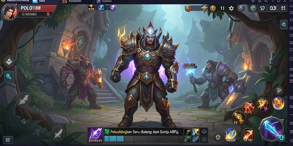 Tangkapan layar menampilkan aksi seru gameplay ARPG POLO188.