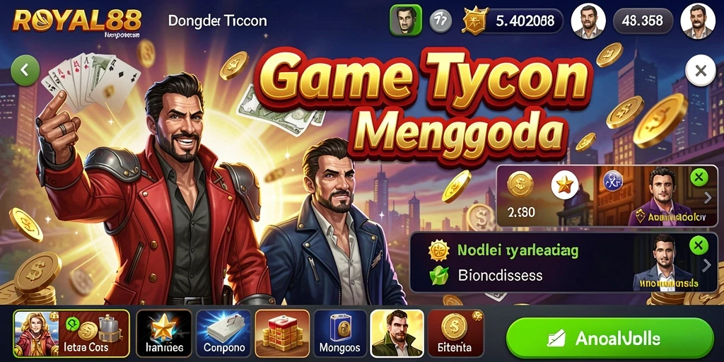 Tampilan screenshot utama ROYAL88 menampilkan serunya gameplay Tycoon.