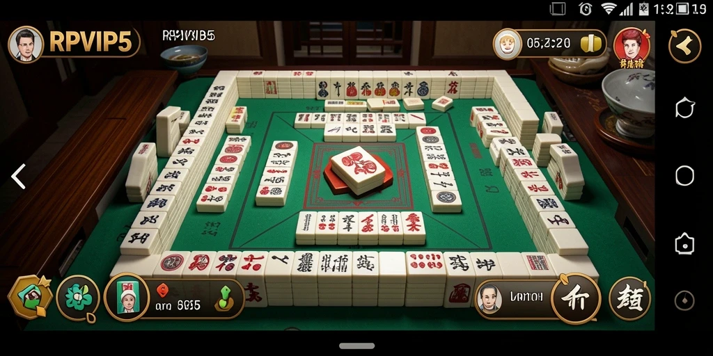 Tampilan gameplay RPVIP5 yang seru dan menantang di Mahjong.