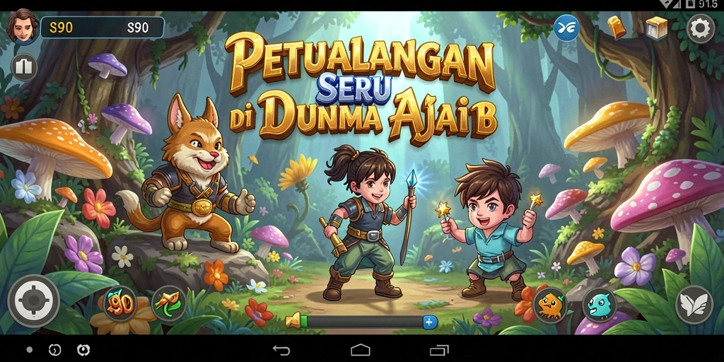 Screenshot utama S80 menampilkan gameplay petualangan epik.
