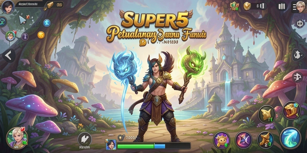 Tampilan gameplay <strong>SUPER5</strong> yang menawarkan petualangan seru dan menakjubkan.