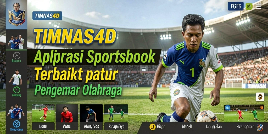 Screenshot utama TIMNAS4D menunjukkan antarmuka taruhan olahraga yang menarik.
