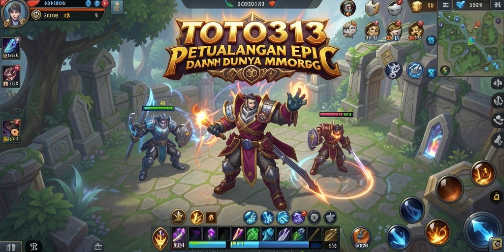 Tampilan gameplay epik TOTO313 dalam dunia MMORPG.