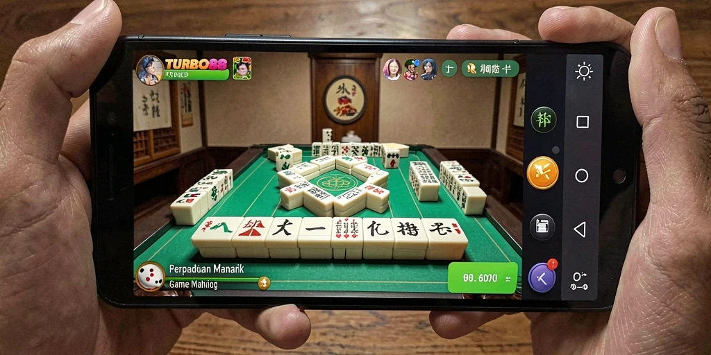 Menampilkan gameplay Mahjong yang seru dan interaktif.