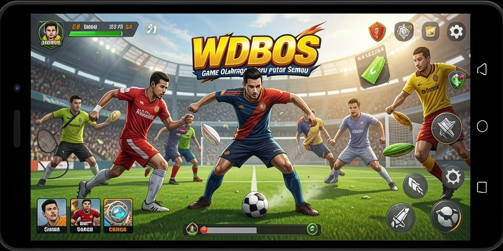 Tampilan gameplay WDBOS yang intens dan kompetitif dalam olahraga.