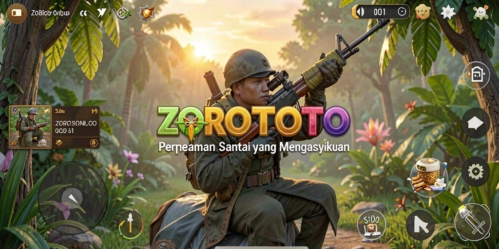 Tampilan gameplay ZOROTOTO yang mengasyikkan dan penuh warna.